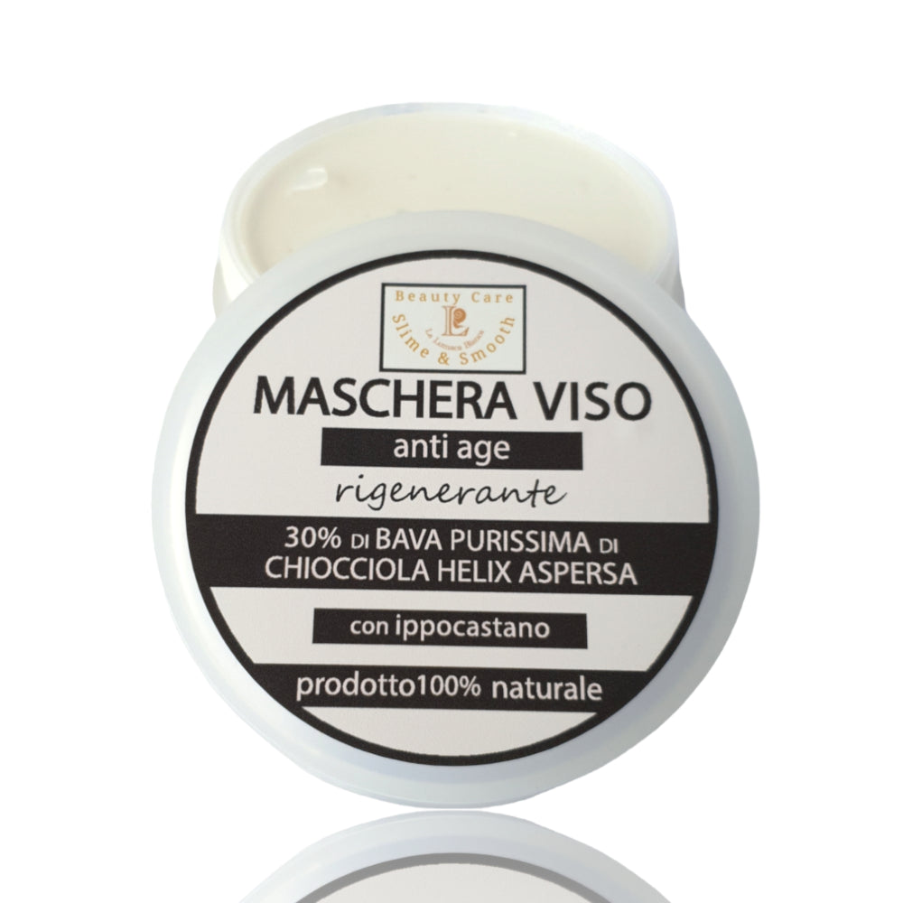 Maschera Viso anti-age - 30% di Bava di Lumaca e ippocastano - 100 ml - la lumaca bianca - ghedi